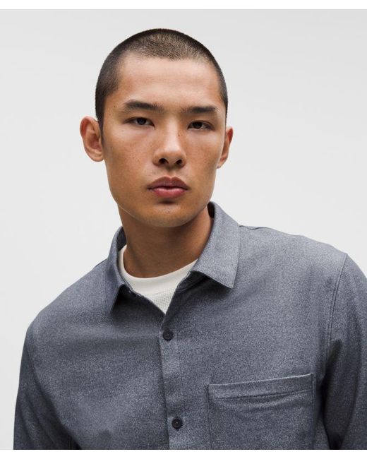 lululemon athletica Blue – Brushed Woven Overshirt – – Size Large for men
