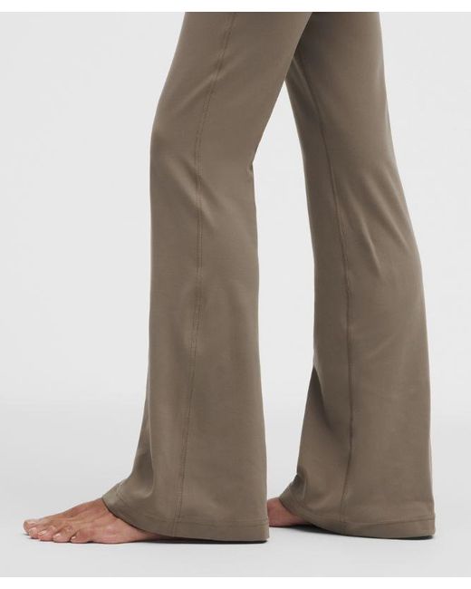 lululemon athletica Natural – Groove Nulu High-Rise Flared Pants Short – – Size 4