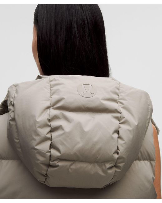 lululemon athletica Brown Wunder Puff 600-Down-Fill Cropped Vest