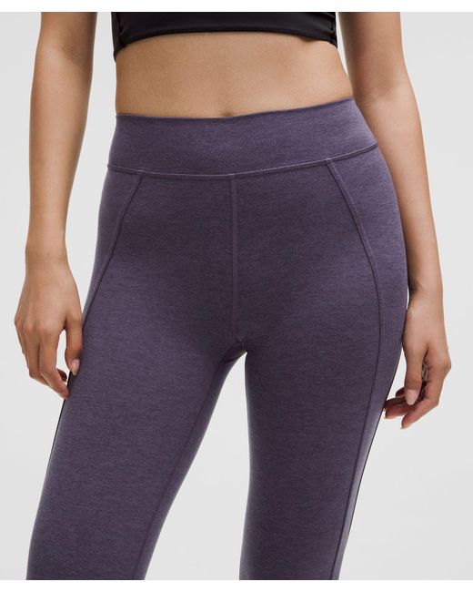 lululemon athletica Blue Softy Suedey Split-Hem High-Rise Mini-Flare Pant