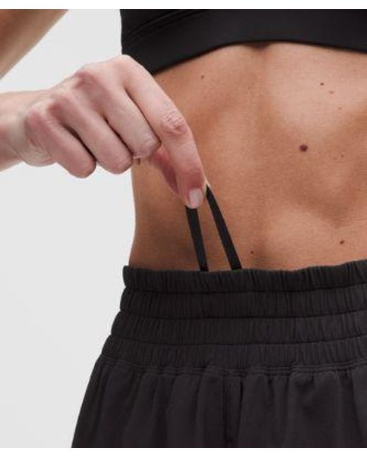 lululemon athletica Black Shake It Out High-Rise Running Short 2.5"
