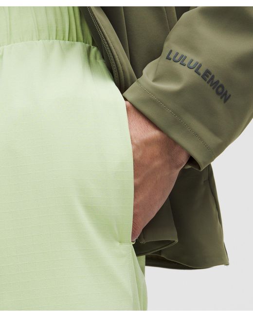 lululemon athletica Green Mile Maker Run Crew Ripstop Linerless Short 6" for men