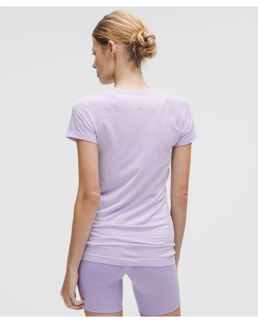 lululemon athletica Purple – Swiftly Tech Short-Sleeve Shirt 2.4 Hip Length – /Pastel – Size 4