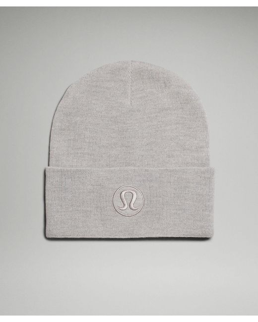 lululemon athletica Gray Warm Revelation Beanie Hat - Color Grey - Size S/m