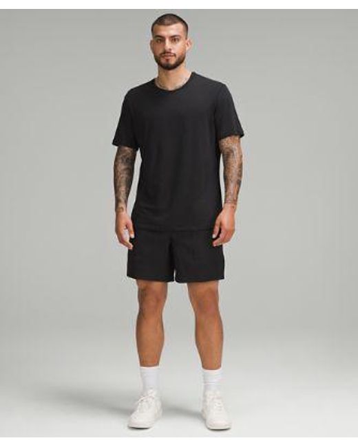 lululemon athletica Black Relaxed-fit Pull-on Shorts 7" Light Woven for men