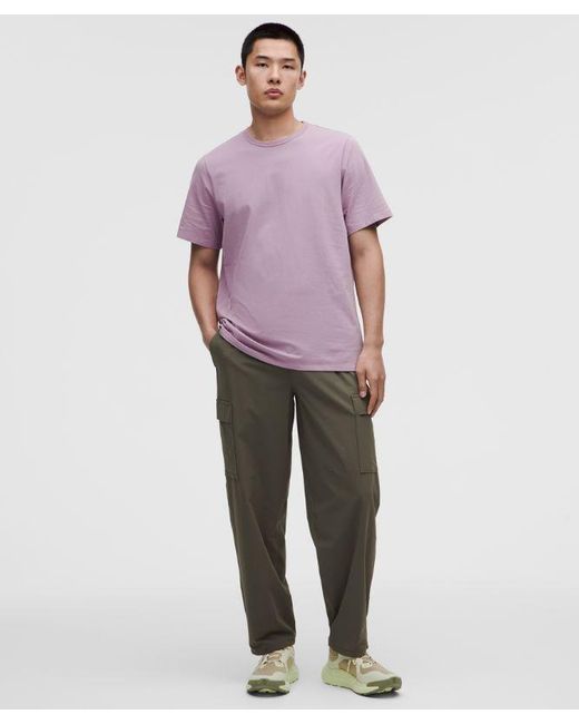 lululemon athletica Purple Organic Cotton Classic-Fit T-Shirt for men
