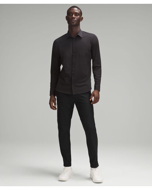 lululemon athletica Black Slim-tapered Twill Trousers for men