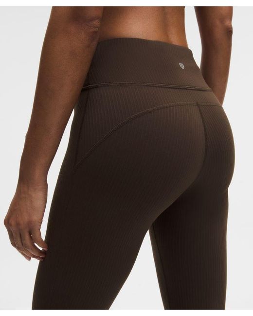 lululemon athletica White – Groove High-Rise Ribbed Wide-Flare Pants – – Size 8