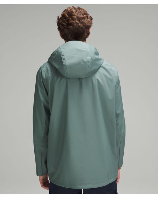 lululemon athletica Green Waterproof Full-zip Rain Jacket