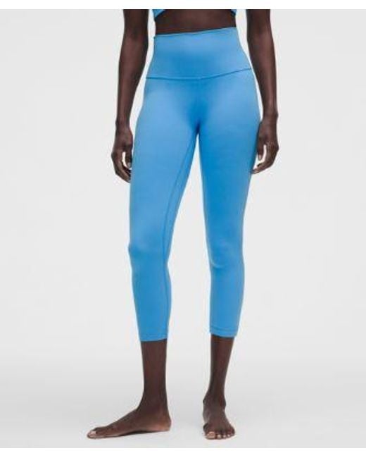 lululemon athletica Blue Align High-Rise Crop 23"