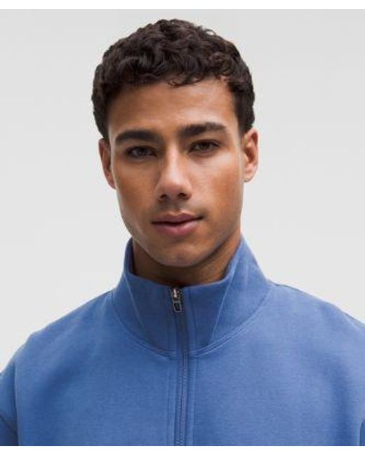 lululemon athletica Blue – Steady State Half Zip Sweatshirt – – Size Medium for men