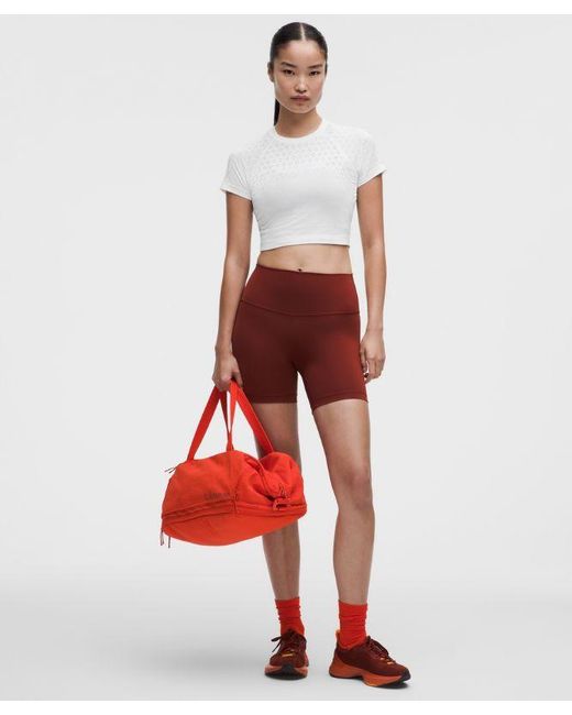 lululemon athletica White – Swiftly Tech Cropped Short-Sleeve Shirt 2.4 – – Size 4