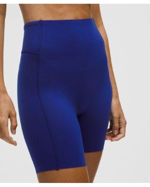 lululemon athletica Blue Santa Monica High-Rise Short 6"