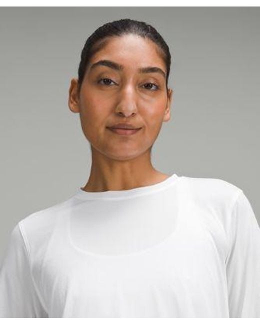 lululemon athletica Ultralight Hip-length Long-sleeve Shirt - Color White - Size 0