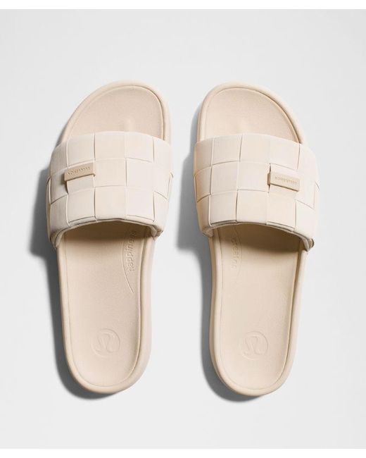 lululemon athletica Natural Restfeel Woven Slide for men