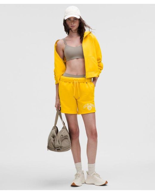 lululemon athletica Yellow Scuba Mid-Rise Oversized Short 7"