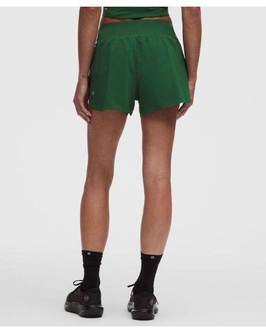 lululemon athletica Green Fast And Free High-Rise Classic-Fit Split Short 3"