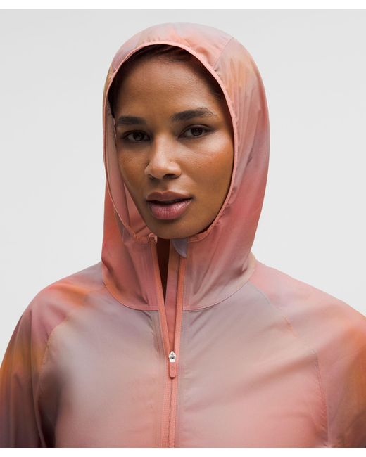 lululemon athletica Red Packable Trail Running Jacket