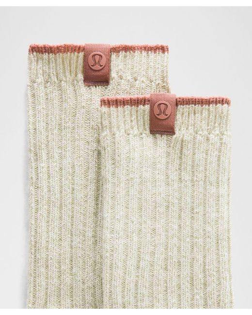 lululemon athletica White – Ragg Socks – – Size Large