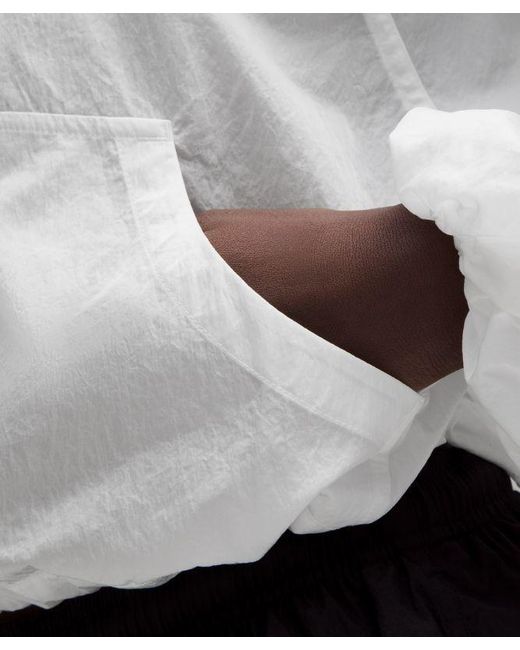 lululemon athletica White Scuba Cropped Anorak