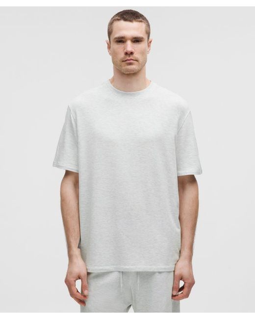 lululemon athletica White Becalm Relaxed-Fit Short-Sleeve Shirt for men