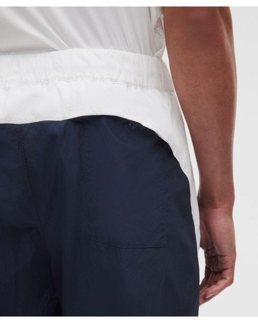 lululemon athletica Blue – Nylon Relaxed Track Pants Regular – – Size Large for men