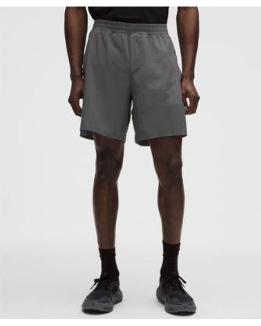 lululemon athletica Black Pace Breaker Lined Short 7" for men