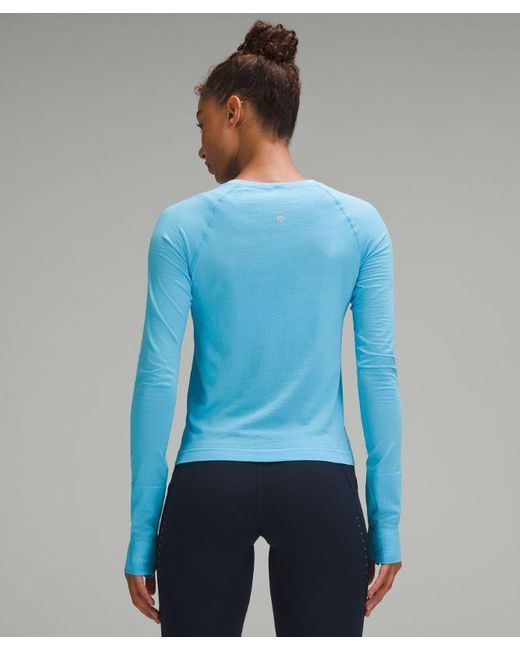 lululemon athletica Blue Swiftly Tech Long-sleeve Shirt 2.0 Race Length