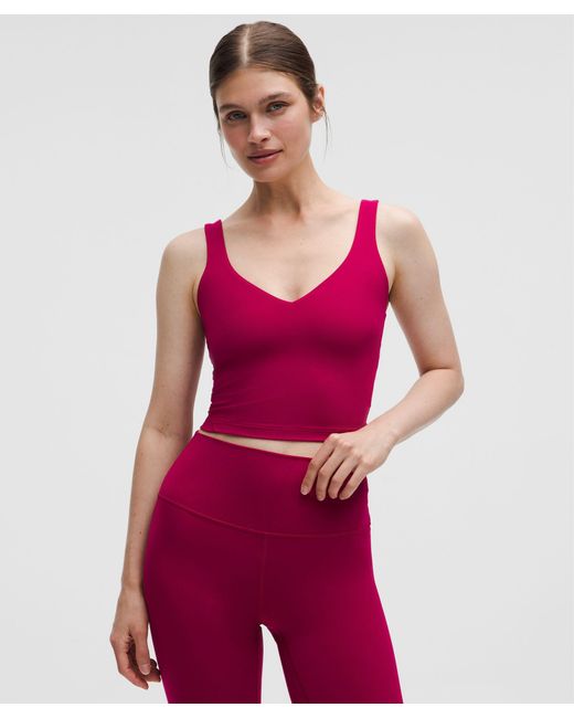 lululemon athletica Red – Align Tank Top Light Support, A/B Cup – – Size 4