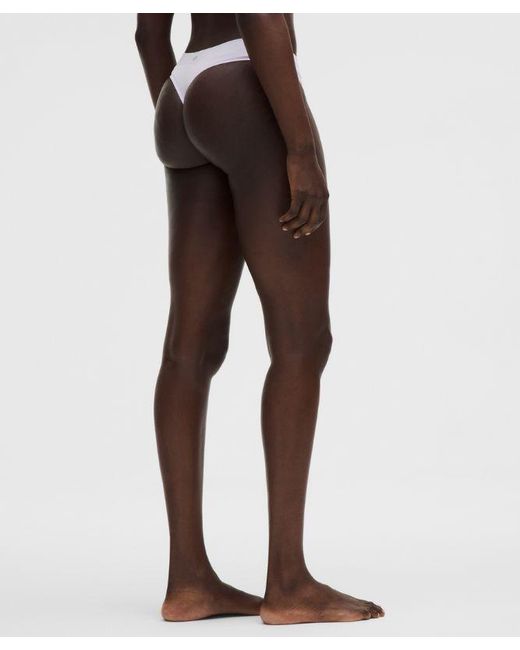 lululemon athletica White – Underease Mid-Rise Thong Underwear 5 Pack – –