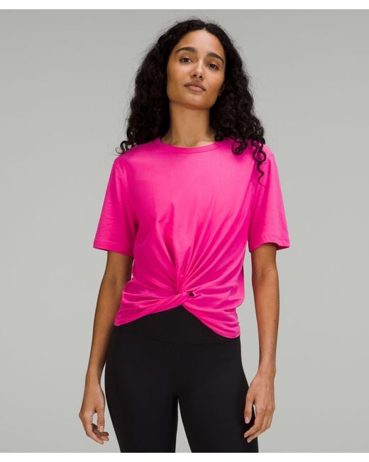 lululemon athletica Crescent T-shirt - Color Pink/neon - Size 10