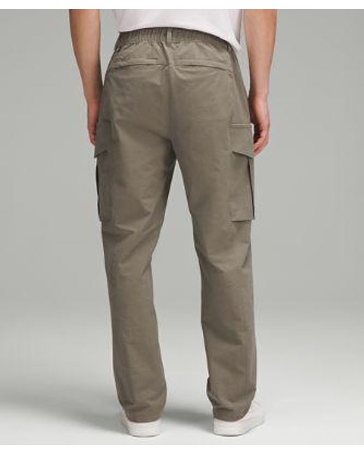 lululemon athletica Gray Stretch Cotton Versatwill Relaxed-fit Cargo Pants for men