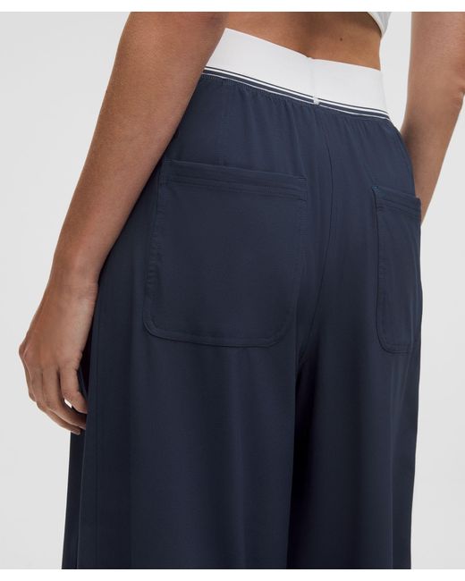 lululemon athletica Blue Swift High-Rise Wide-Leg Pant