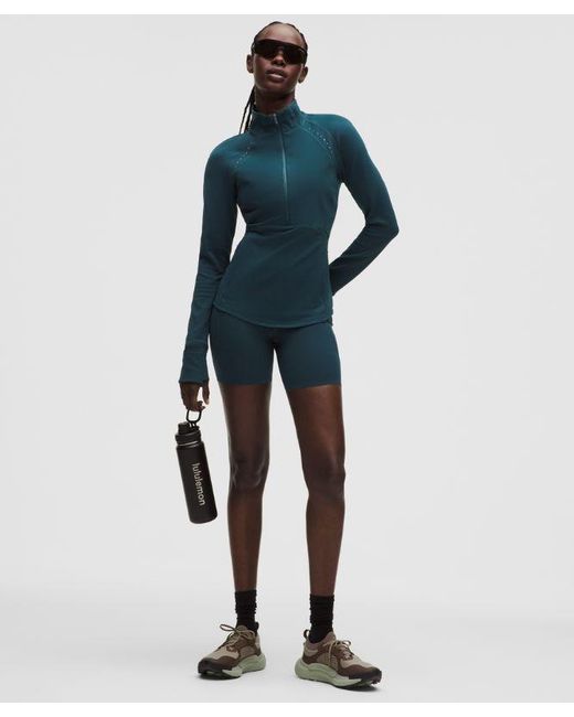 lululemon athletica Blue – Cold Weather Running Half Zip – – Size 4