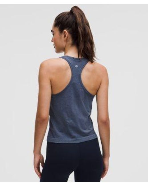 lululemon athletica Blue – Swiftly Tech Racerback Tank Top 2.0 Waist Length – – Size 20