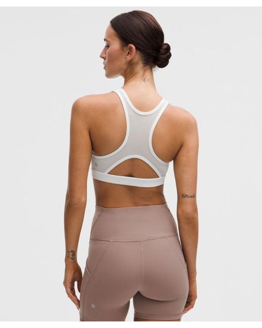 lululemon athletica White Wunder Train Mesh-Back Bra