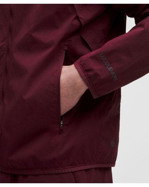 lululemon athletica Red Fast And Free Packable Jacket for men