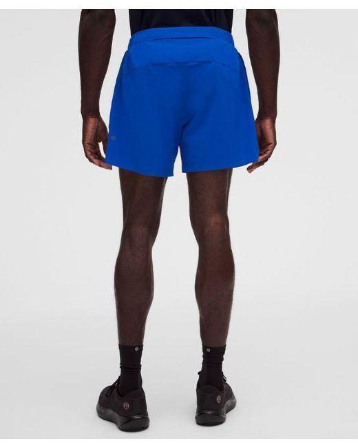 lululemon athletica Blue – Mile Maker Lined Shorts – 6" – – Size Large for men