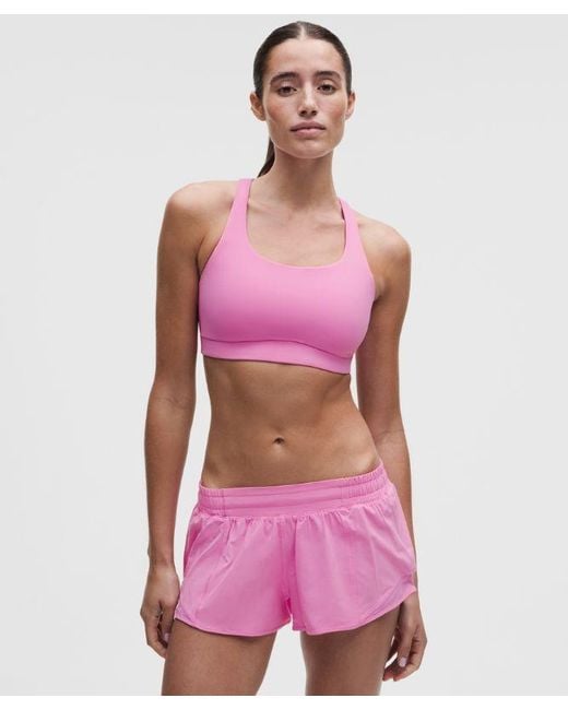 lululemon athletica Pink – Energy Sports Bra Medium Support, B-D Cups Evolve – – Size Large