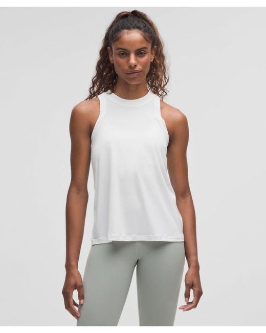 lululemon athletica White Jersey Training Tank Top