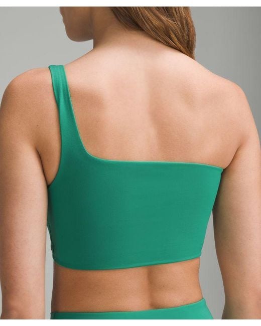 lululemon athletica Green Bend This One-shoulder Bra Light Support, A-c Cups