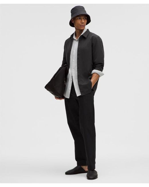 lululemon athletica Black New Venture Long-Sleeve Shirt for men