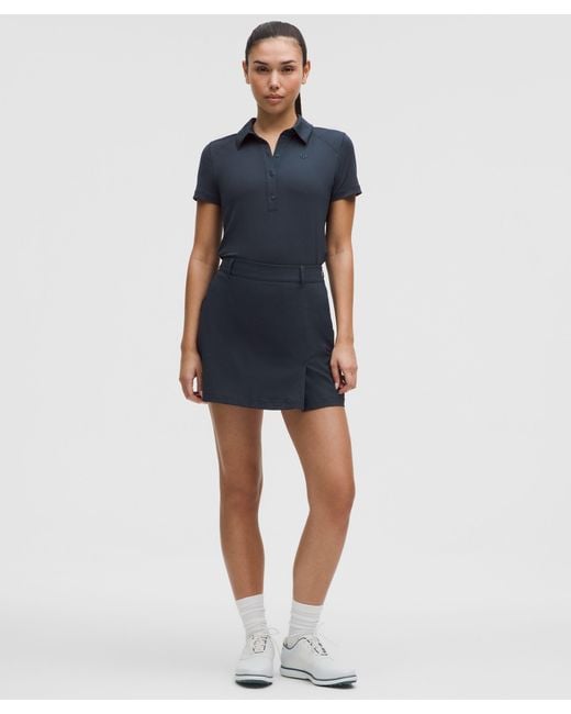 lululemon athletica Blue Stretch Twill Front Pleat Golf Skirt