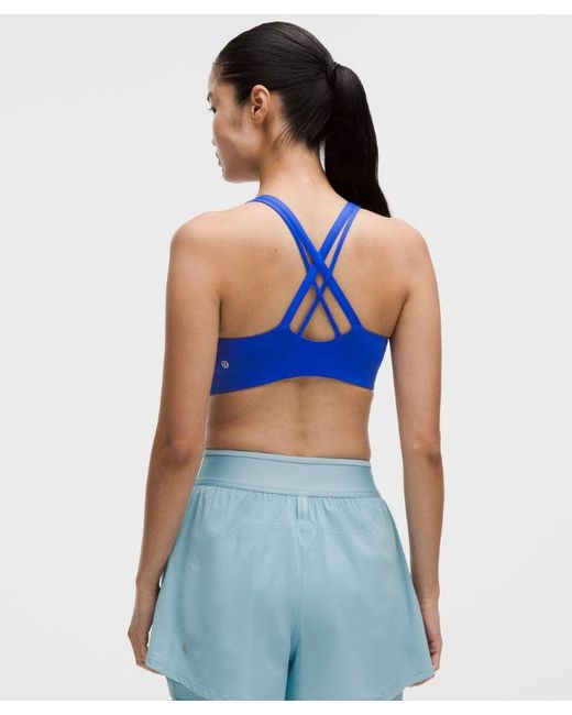 lululemon athletica Blue – Energy Sports Bra Medium Support, B-D Cups Evolve – – Size Large