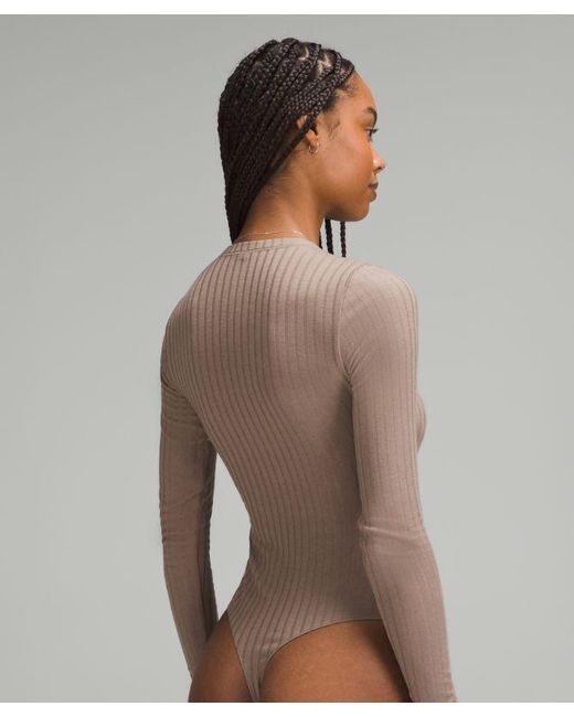 lululemon athletica Brown Wundermost Bodysuit