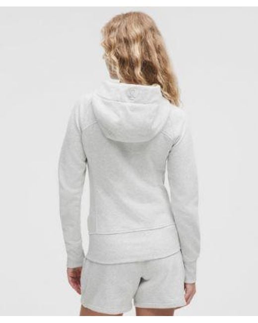 lululemon athletica Gray – Scuba Full-Zip Hoodie – Color Light/ – Size 16