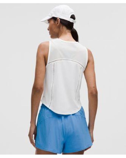 lululemon athletica White Sculpt Cropped Tank Top