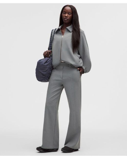 lululemon athletica Gray Daydrift Stacked-Leg Trouser Regular