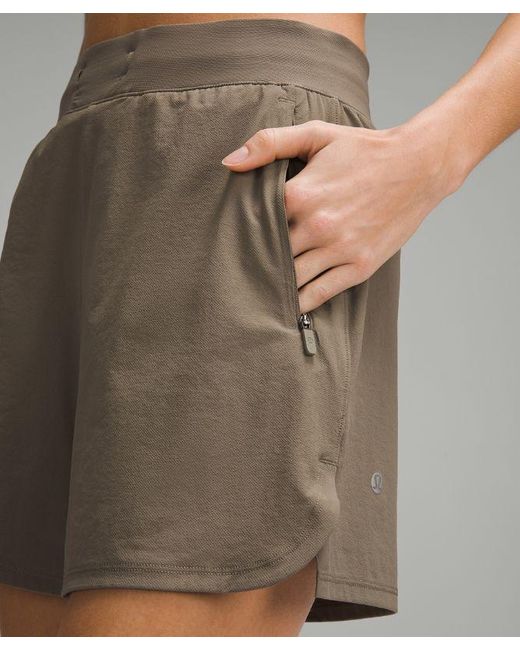 lululemon athletica Natural License To Train High-rise Shorts - 4" - Color Brown - Size 0