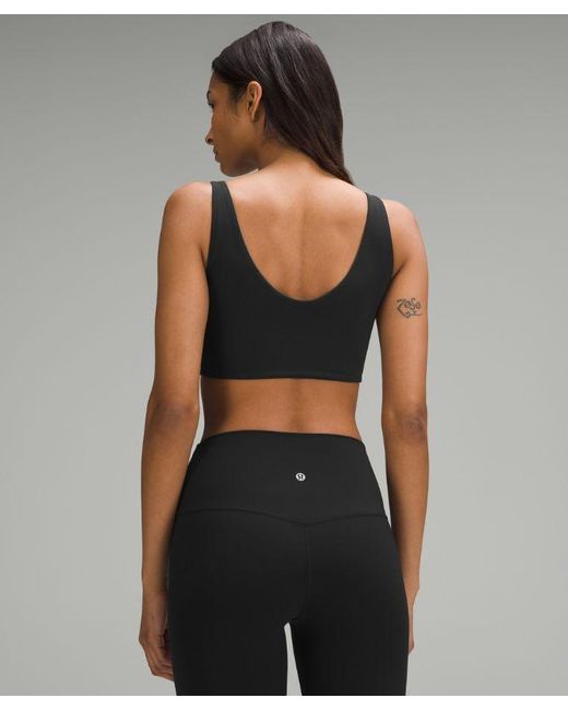 lululemon athletica Black – Bend This Scoop And Square Sports Bra Light Support, A-C Cups – – Size Large/Xl